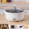 110V US Standard Multi-Function Electric Hot Pot and Frying Pan - Large Capacity, Non-Stick, Ideal for Dormitory and Household Use