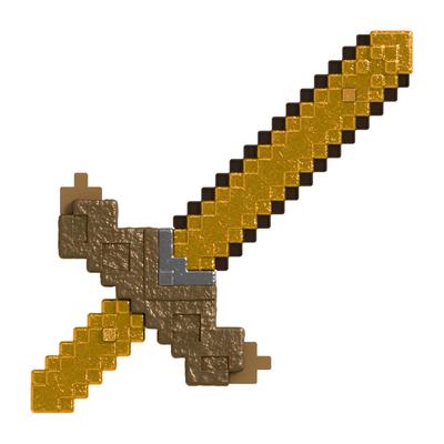 Mattel Фигурка-трансформер оружия Minecraft: Меч и Кирка. Для детей от 6 лет. Батарейки не требуются. JKC15 Секунды! Дети, Вверх, Коричневый, Требуется,