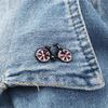 Pin Zinc Zinc Alloy Jewelry Unisex I Love My Red Bicycle Pin Cyclists Badges Bike Brooch Sports Lapel Pins