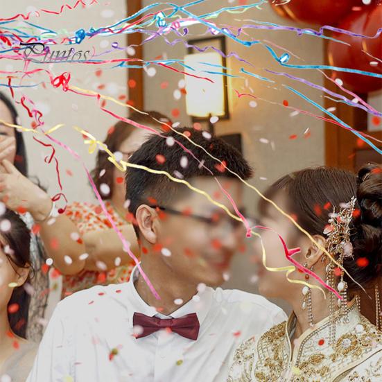 5Pcs Hand Throw Confetti Streamers Vibrant Color Birthday Wedding Colorful Ribbons Streamers Graduation Party Favors