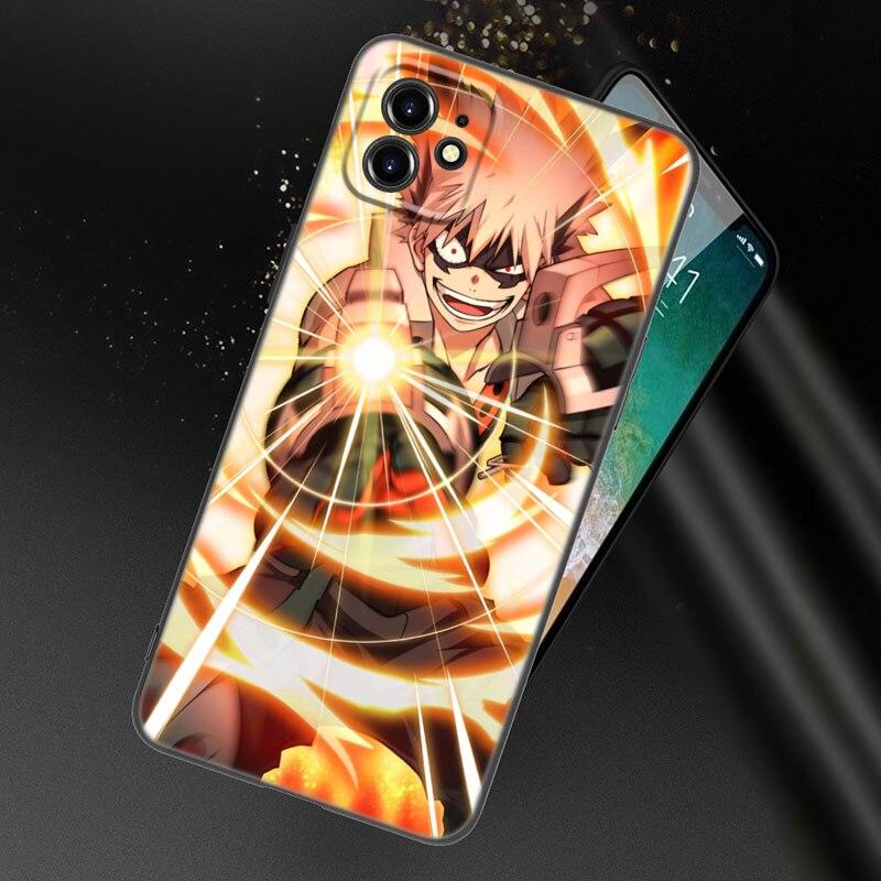 Чехол для телефона My Hero Academy для Apple iPhone 13 12 Mini 11 Pro XS Max XR X 8 7 6S 6 Plus SE 2022 2020 5S 5, мягкий черный чехол из ТПУ