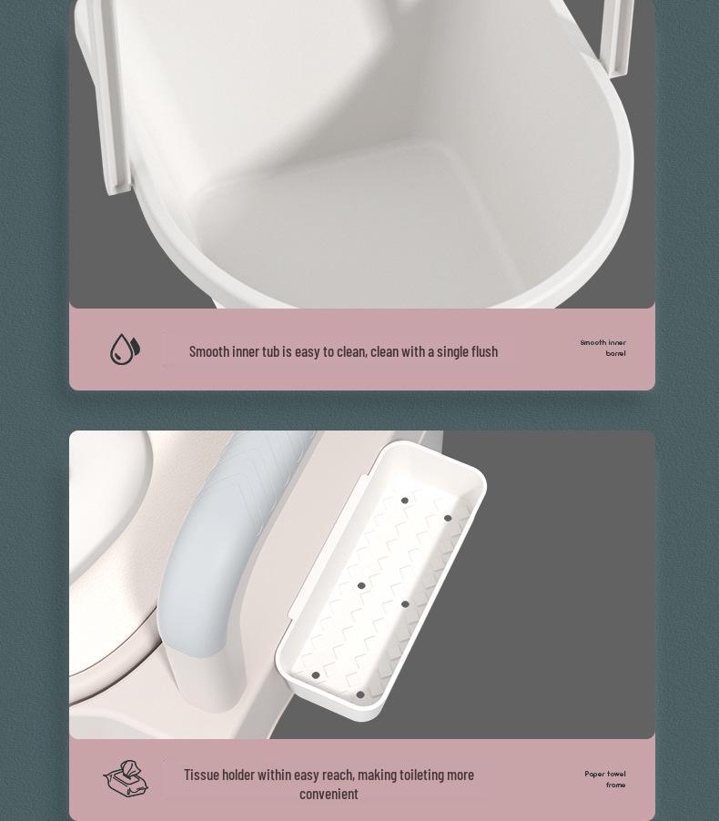 Регулируемый стул-туалет из нержавеющей стали для пожилых и беременных женщин, портативный с судном