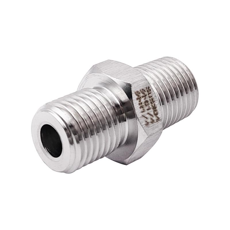 Stainless Steel Double Male G1/4 to R1/4 BSPT Thread Reducer Adapter