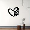 Metal Wall Art Pet Memorial Sculpture Dog Lover Gift Minimalist Black Iron Silhouette Indoor Outdoor Wall Decor