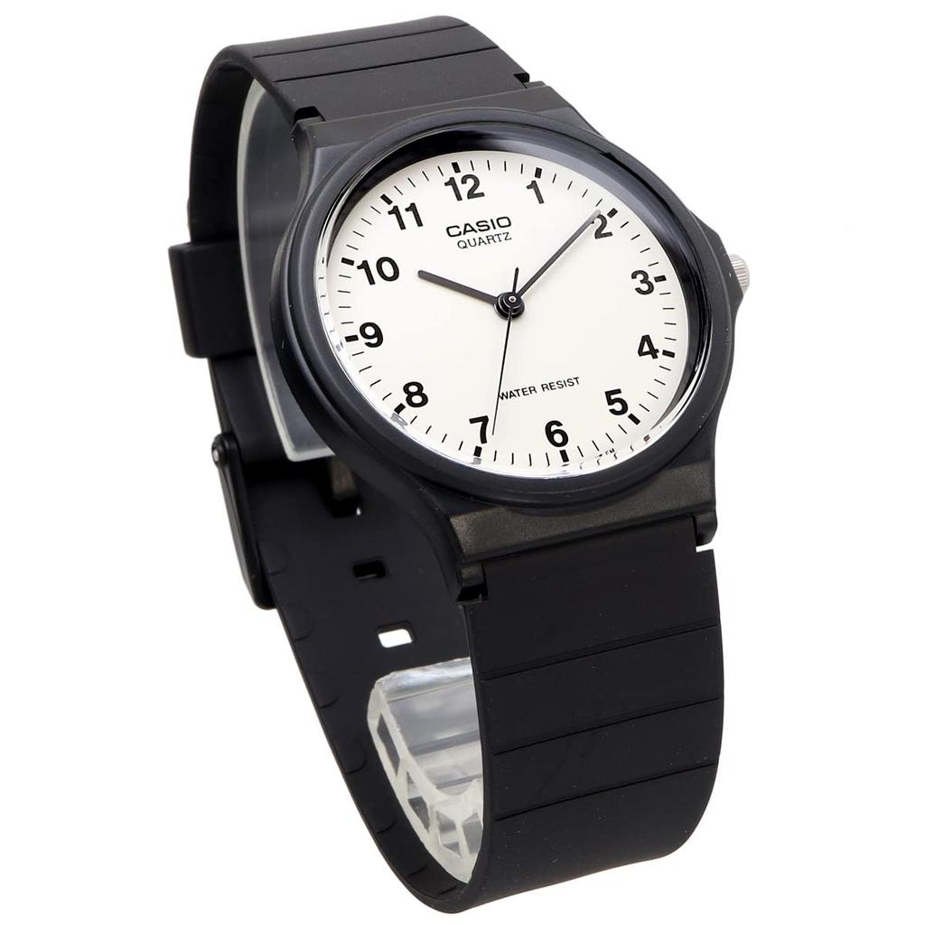 Casio Аналоговые часы MQ-24-7BL с уретановым ремешком, унисекс, белые, импортные