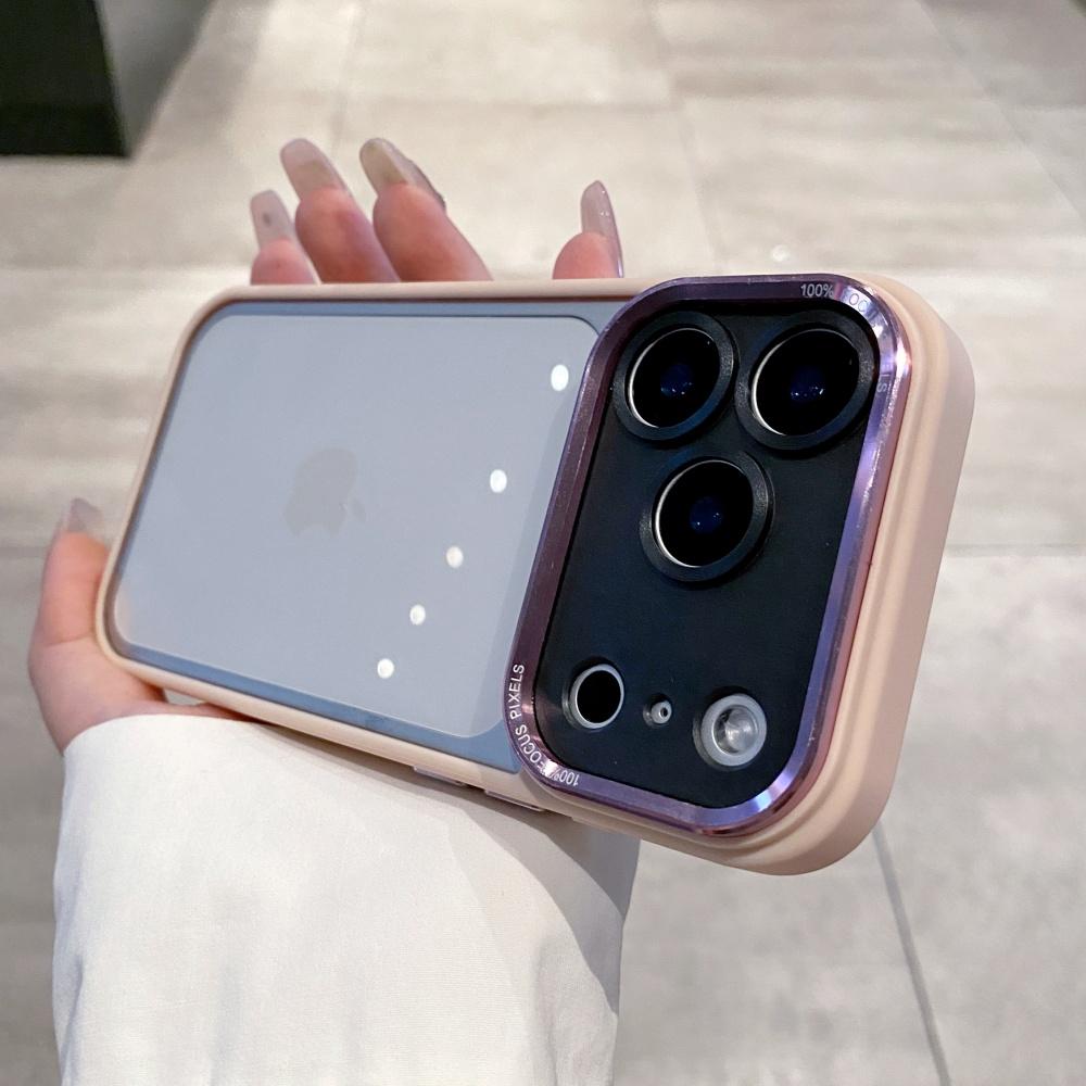 Прозрачный чехол для телефона с защитой камеры для iPhone 17 Pro Max 16 15 14 Plus 13 12 11 17 Air Ударопрочный Гибридный Бампер PC Чехол