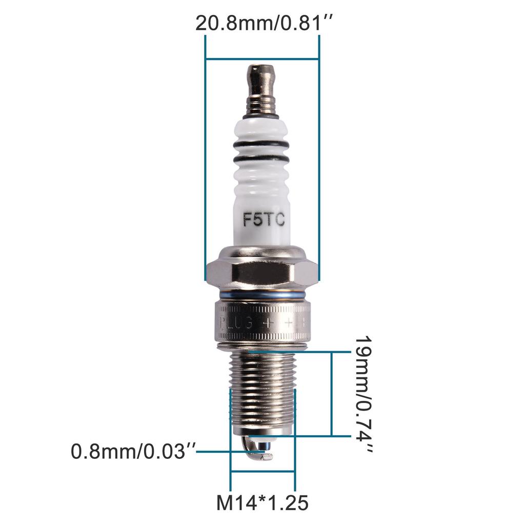 E6TC-F5TC-L7T-A7TC-D8TC Одноэлектродная свеча зажигания для мотоциклов, квадроциклов и внедорожников