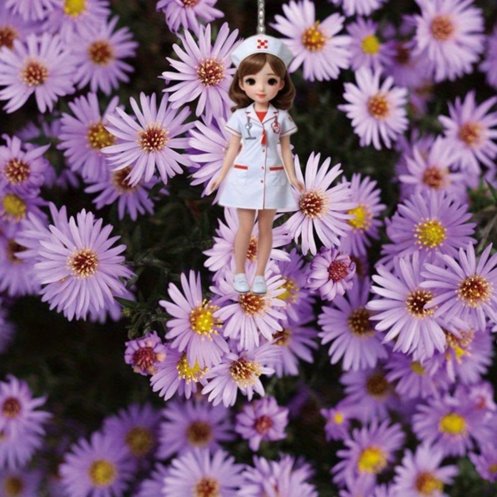 Элегантный и красивый акриловый брелок для ключей «Медсестра» - брелок в виде медицинской униформы медсестры для дня медсестер, кулон, подарочные сувениры для друзей