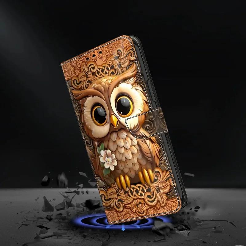 Чехол для POCO M8/PocoM8Pro для Xiaomi Poco M8 M 8 Pro Fundas Кошелек с рисунком обезьяны Флип-подставка Кожаные чехлы для телефона Обложка-книга Coque