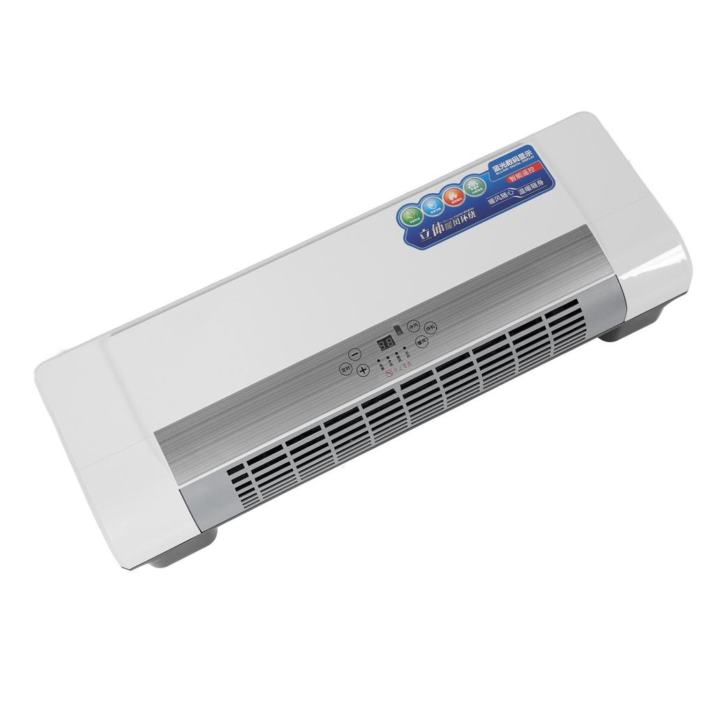 Настенный обогреватель, естественный ветер и теплый ветер, обогреватель двойного назначения, всесезонный таймер, дистанционное управление, 40 кв. м