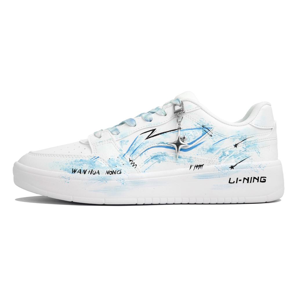 Li Ning Sycee Wan Hua Nong, Синий Остров Галактики, Сумка для покупок Устойчивая к истиранию Легкая Низкие Кеды для скейтборда AGCT339-6(Team113-S-BOX)