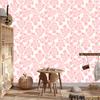 Wallpaper Flowers Coral and White, Coral Background for Living Room and Bedroom 50x1000