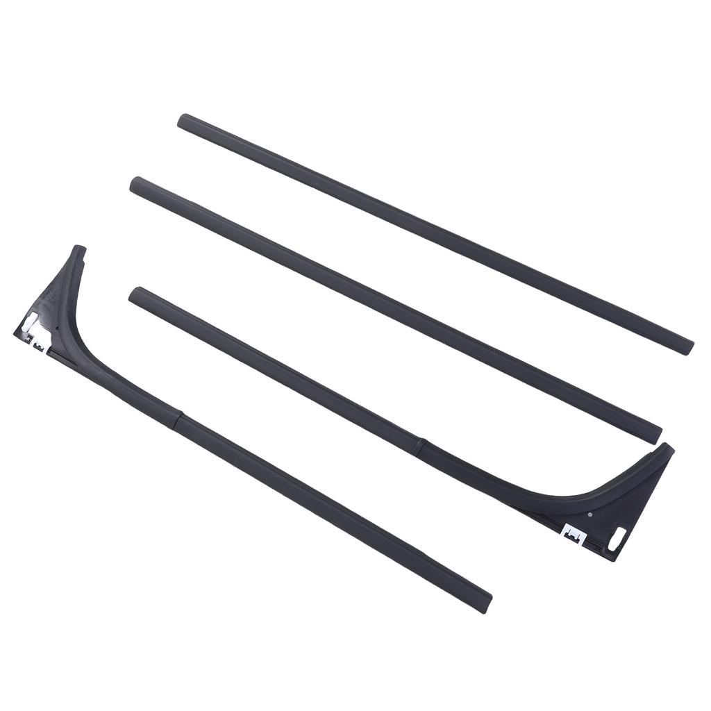 4Pcs Car Window Seal Strip Set Replacement for Mazda BT50 4 Doors 2012-2019 1D00-50-640 Rubber Weather Proof Supplies