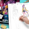 Новая K-Pop Книга с картинками Охотники на демонов Аниме Периферия Раскраска Контурный рисунок Детский альбом Раскраска для детей и фанатов