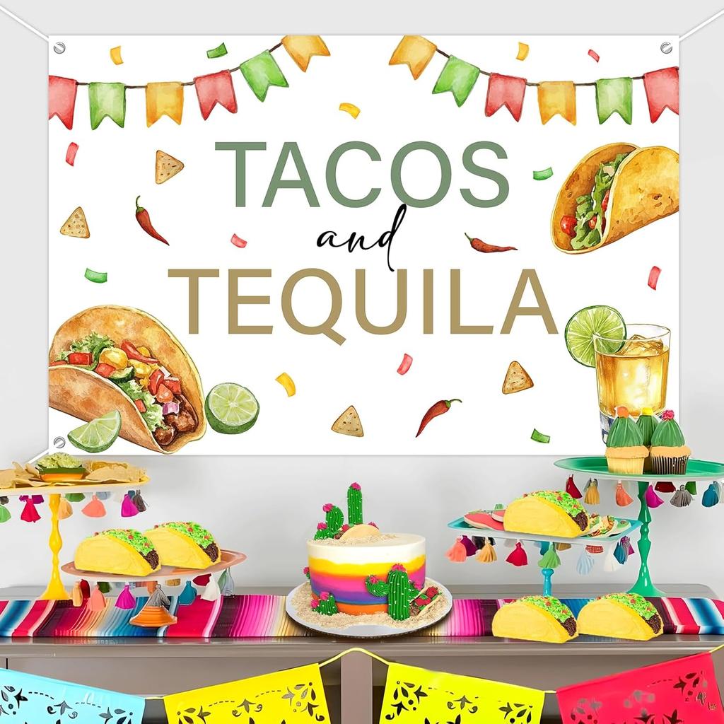 Kreatwow Декорация для вечеринки Тако и Текила Фон 4,92 * 3,28 фута Вечеринка Taco Tuesdays Декорация для тако-бара Cinco De Mayo Коктейль Текила