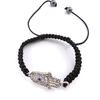 Les Trésors De Lily [J9490] - Дизайнерский браслет Shambhala 'Fatma' черно-белый