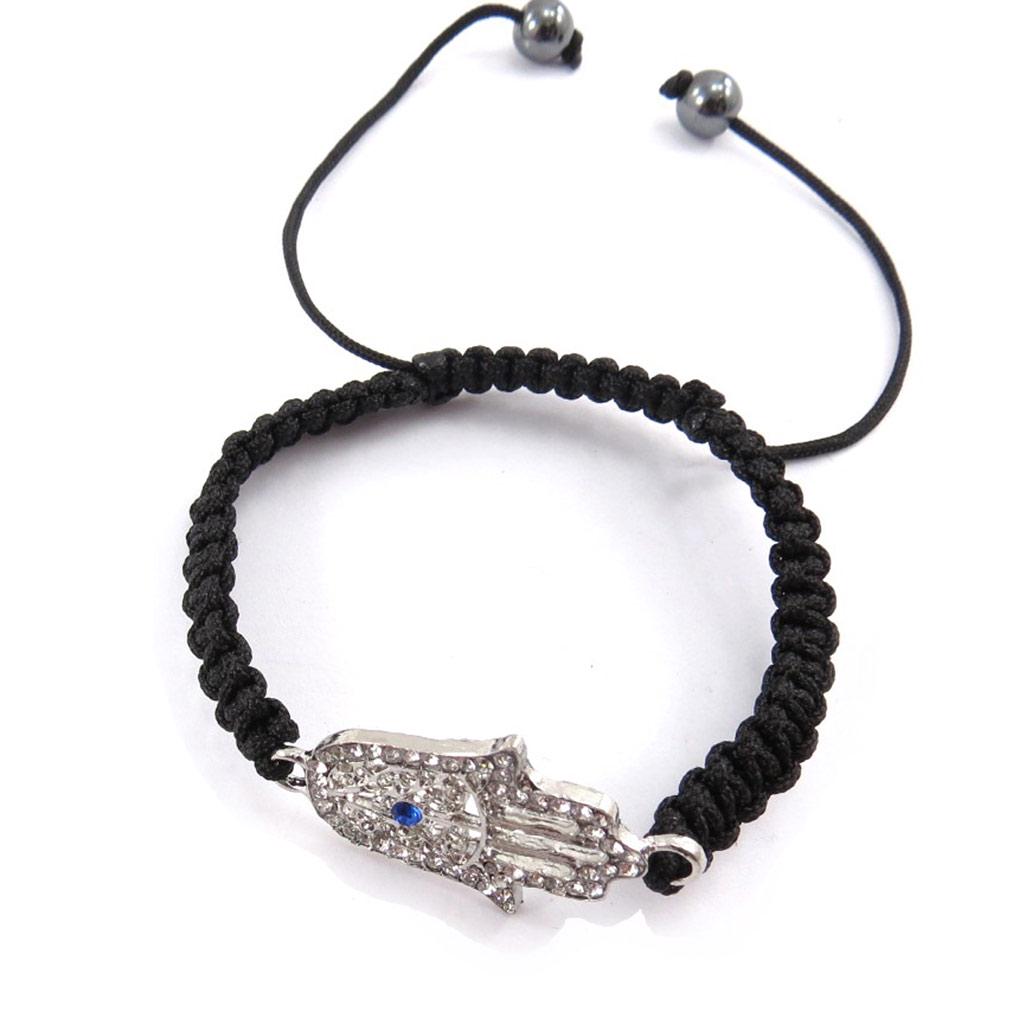 Les Trésors De Lily [J9490] - Дизайнерский браслет Shambhala 'Fatma' черно-белый