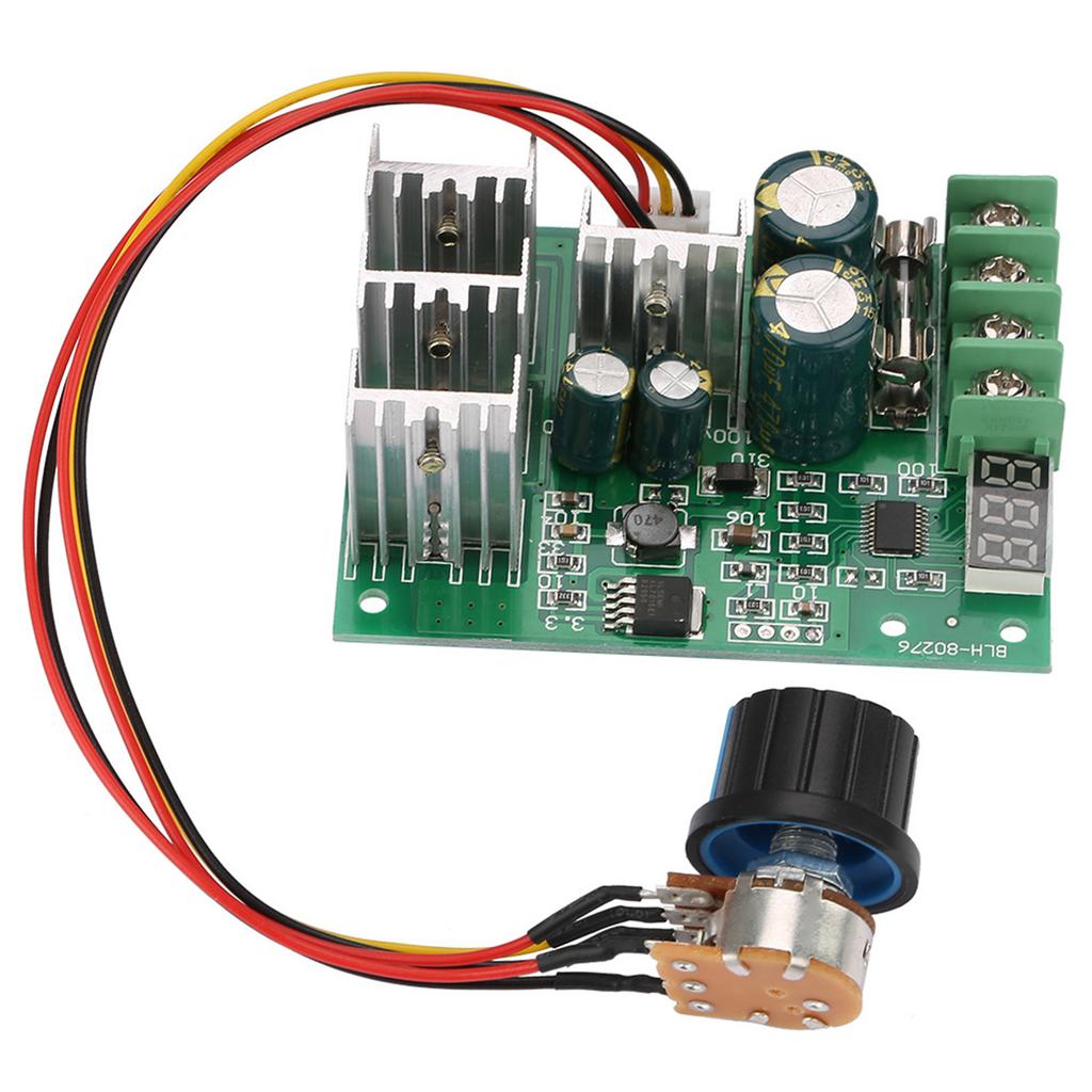 DC6 60V 30A Digital Display 0 100percent  Adjustable Drive Module PWM DC Motor Speed Controller