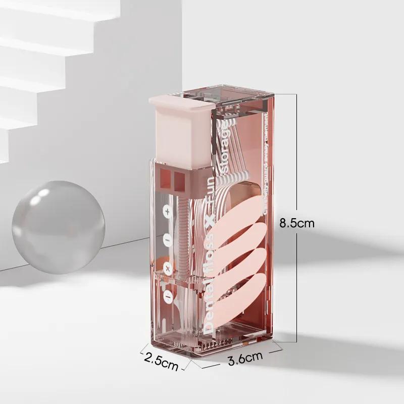 Автоматическая коробка для зубной нити Портативная автоматическая отскакивающая Высококлассная палочка для зубной нити Интеллектуальная коробка для хранения для чистки YLE451