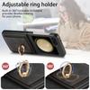 Retro PU Leather Wallet Cover for Samsung Z Flip 6 5 4 3 2 Flip6 Flip5 Flip4 Flip3 Flip2 5G Ring Card Slot Holder Phone Case