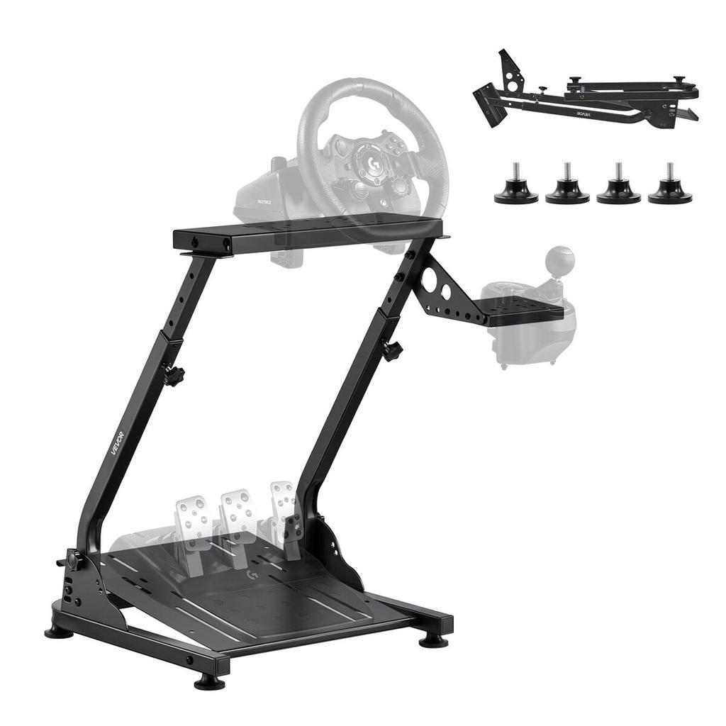 Racing Wheel Stand, Adjustable & Foldable Simulator Stand for Logitech G29 G27 G920 G923, Thrustmaster T300RS T300GT T248 TS-PC TSXW Gaming
