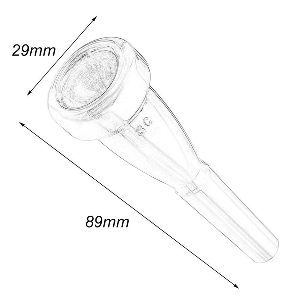 3C/5C/7C Mouthpieces Musical Instrument Accessories Universal Performance Trumpet Mouthpieces Bullet-Tip Trumpet Mouthpieces