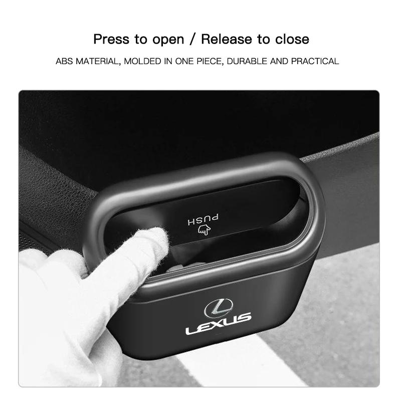 For Lexus F SPORT ES RX NX LS UX LM LX GX LC RZ IS CT GS RC HS SC TX Car Trash Can Garbage Bin Storage Box Interior Accessories