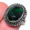 Хромовый диопсид Ручной работы Ювелирное изделие из стерлингового серебра 925 пробы Кольцо Размер 7.5 Z9W37