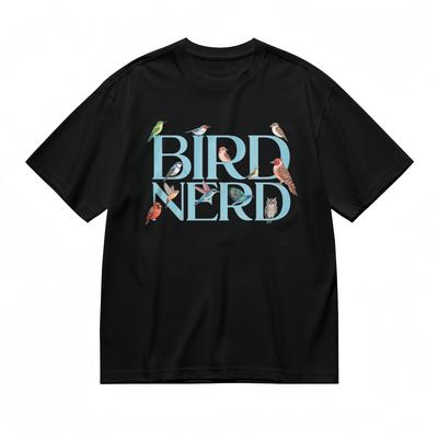 Women's Trend Vivid Comfy Classic T-Shirt Mens Womens Tees Top Bird Nerd Nature 100% Cotton Tee