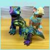 Игрушка Динозавр 3D-печать Тираннозавр Рекс Детская Креативная Многоцветная Шарнирная Фигурка Для Декора Детской Комнаты