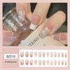 Многоразовый набор для дизайна ногтей Blush: 24 съемные наклейки для ногтей