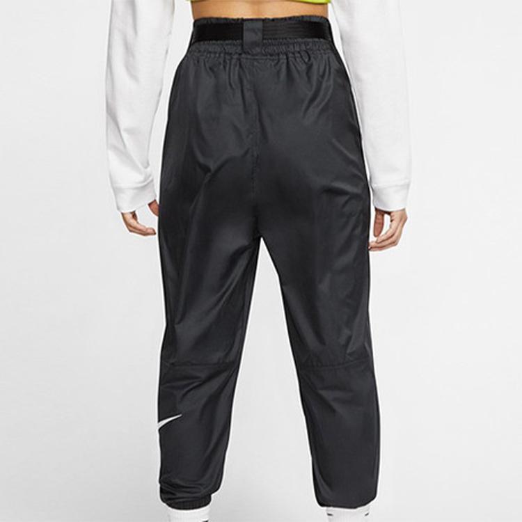 Nike Спортивная одежда Тканые вязаные джоггеры Swoosh Женские брюки черные CJ3777-010
