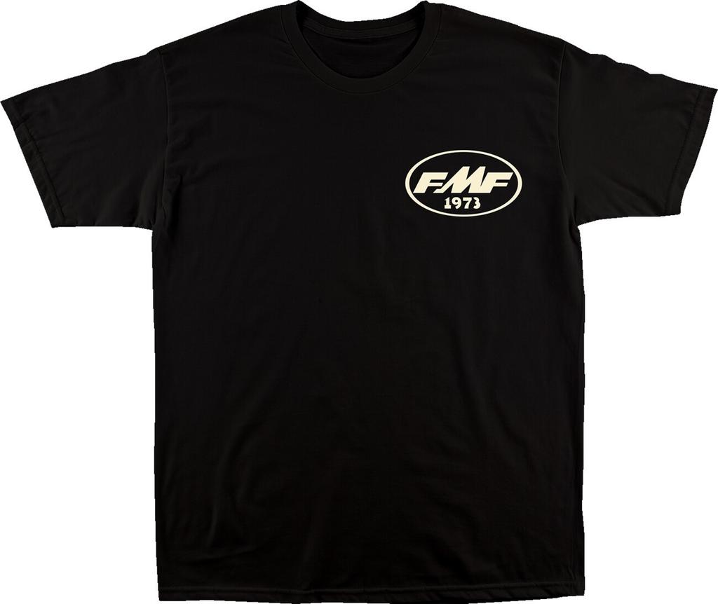 FMF Lean In Men's Black Cotton Graphic T-Shirt XL Off-Road Street