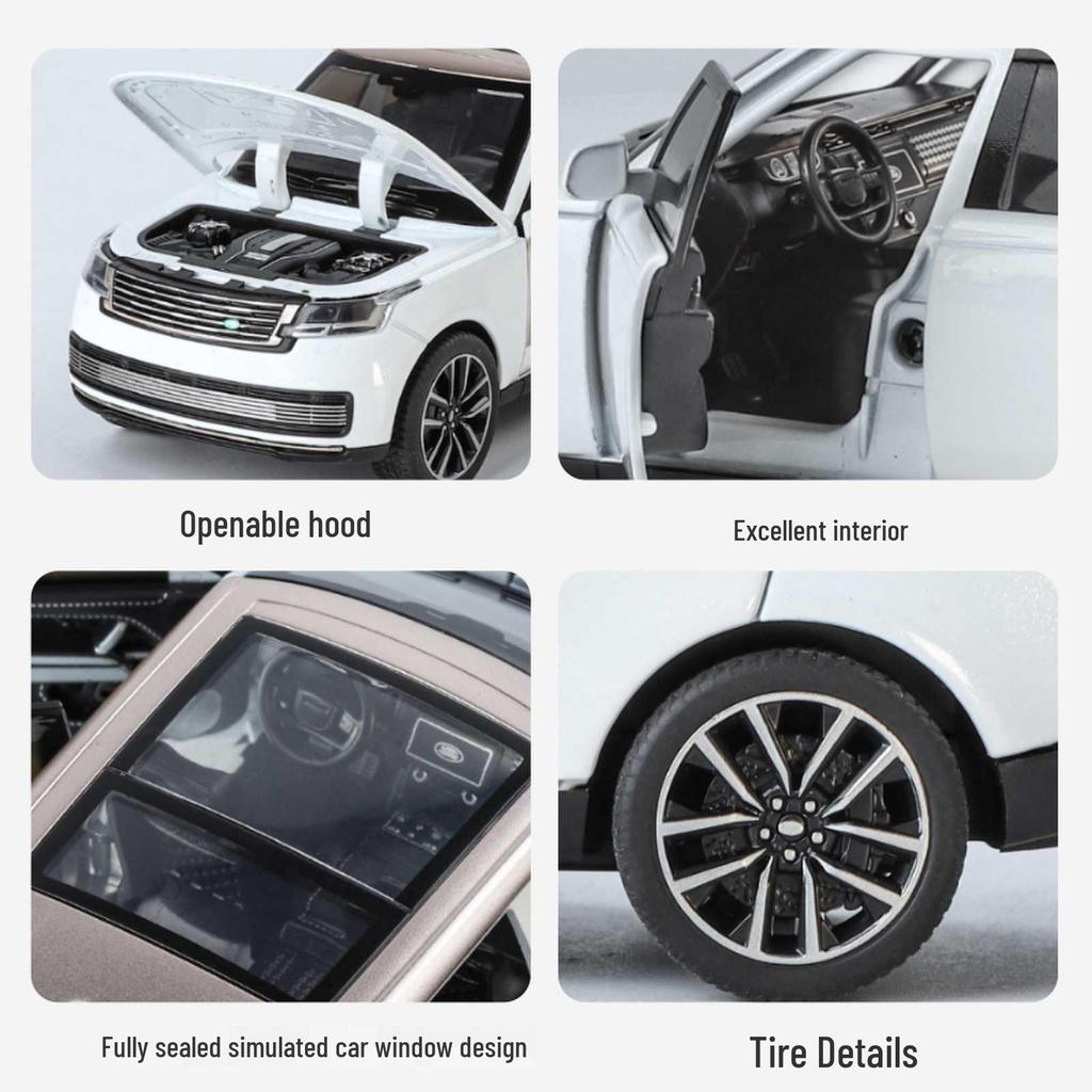 (в штучной упаковке) 1:32 Модель игрушечного внедорожника Land Rover Range Rover SV2022 из сплава.