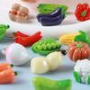5pcs Simulated Fruit Resin Ornaments Mini Food Vegetables Fingertip Mini Handicraft DIY Hair Clips Phone Case Resin Accessories