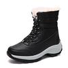 Winter Warm Platform Snow Boots Anti Slip Thick Sole Lightweight Women's Shoes Outdoor High Cut Fashionable Cotton Shoes