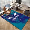 Custom Name Rug Charlotte Logo Art Area Rug Suitable for Indoor And Outdoor,Carpets for Homes, Offices,Living Rooms,Home Decor,Christmas Gift