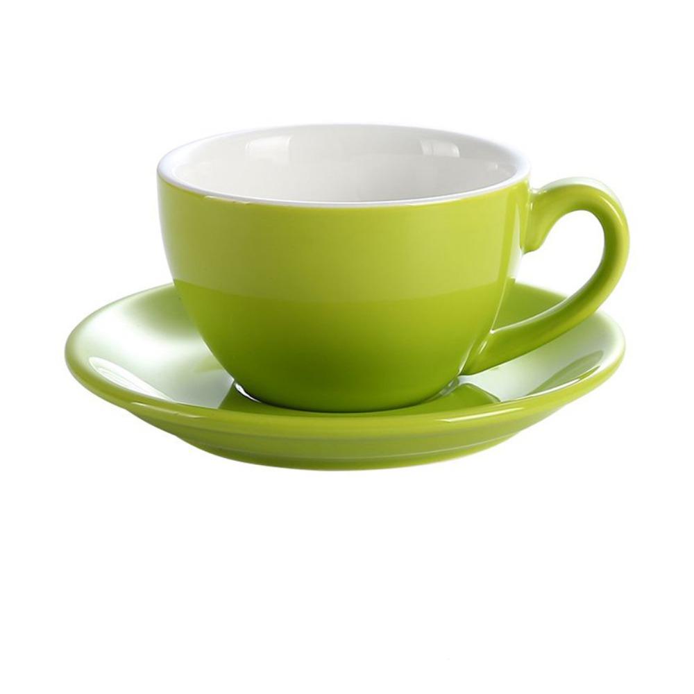 Чашка для капучино 220 мл однотонная парная кружка минималистичная керамическая кофейная чашка подарок