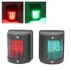 Boat Navigation Light Starboard Green Port Red IP54 Waterproof 112.5° Beam Angle 2 NM Marine Light 12V 24VDC LED PC for Stern