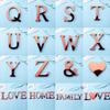 Mirror Letter Wall Sticker Acrylic English Letter Sticker Peel And Stick