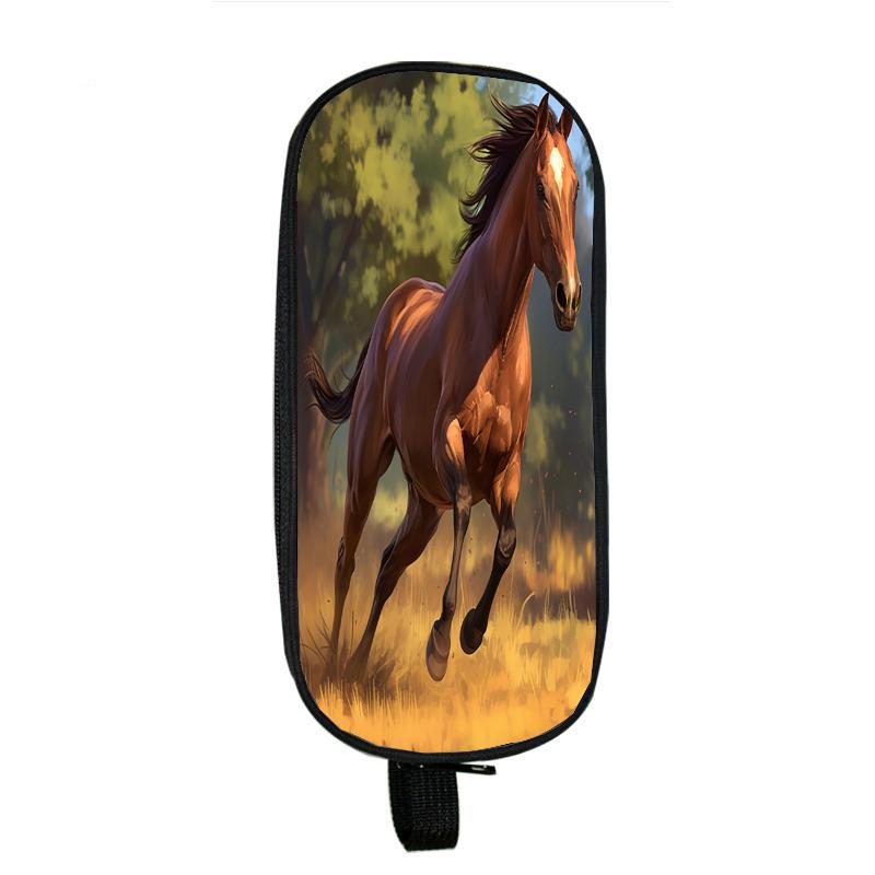 Капибара, кошка, собака, пеналы, лошадь, тигр, панда, пенал, сумка с волком, держатель, коробка для девочек, офисный студенческий органайзер, канцелярские принадлежности, школьные принадлежности