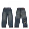 Джинсы для мальчиков Весна и Осень Брюки папы Детские джинсы для мальчиков Модные детские джинсы Свободные