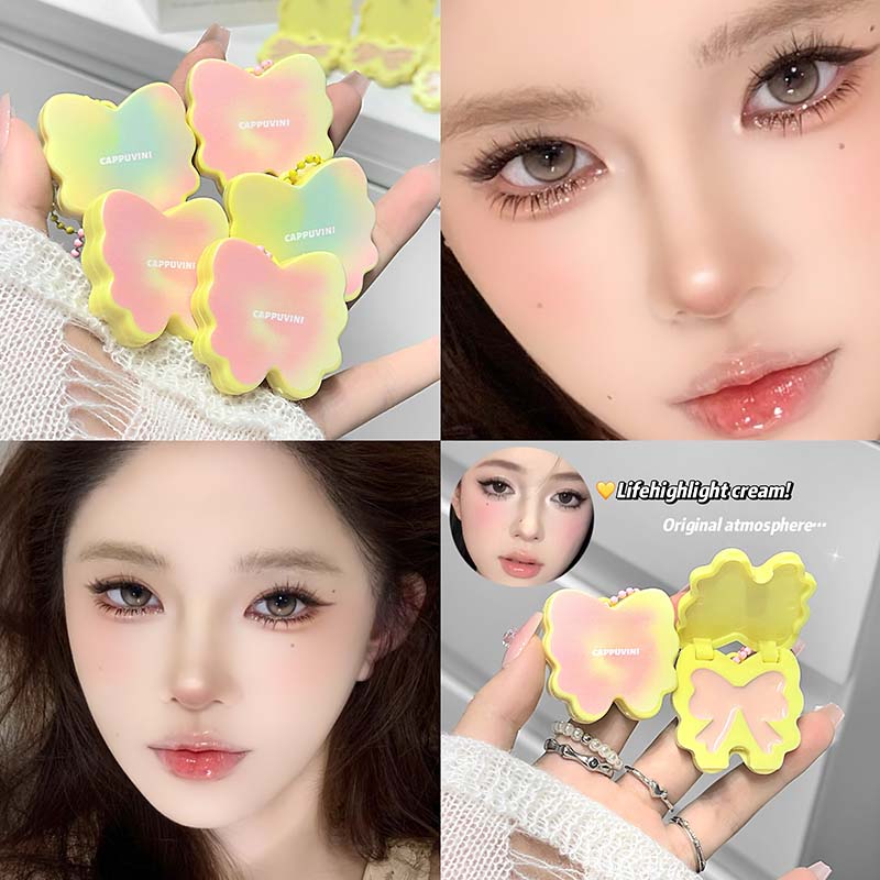 Многоцелевые румяна для лица Cappuvini Light Butterfly