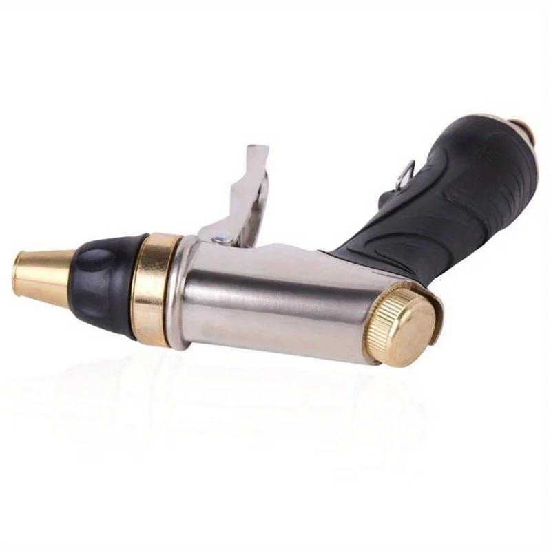 Садовый шланг Насадка Латунная поливочная пистолет Слив Дом Инструмент для чистки под высоким давлением, Водяной разбрызгиватель, Хромированная головка пистолета для воды для автомобиля