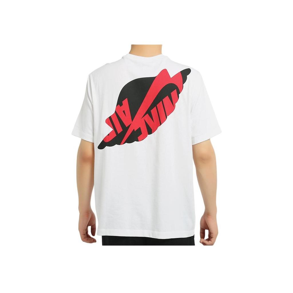 Air Jordan Wings Basketball Sports Casual Short Sleeve T-Shirt Men Tops White AT8903-100