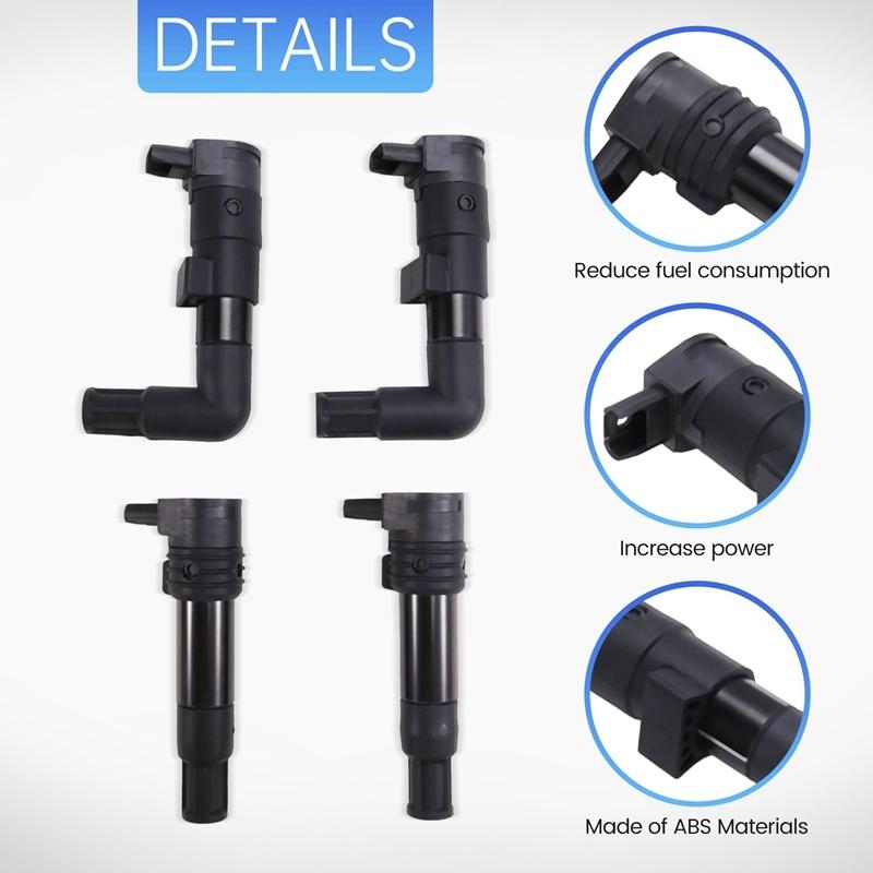 1SET IGNITION COIL For BMW MOTORCYCLE R1200GS R1200R R1200S R1200RT R12 R12T 1998-2013 7715853-01 7715855-01 7715856-02
