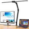 KableRika RA95 LED Double Light Bar Desk Lamp, 80cm Wide Arm Light, Clamp-on Desk Lamp with 360-Degree Rotation, Stylish Touch Panel, 4 Color