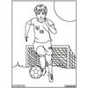LudoColor - Tableau Velours à colorier Pour enfant Le Footballeur