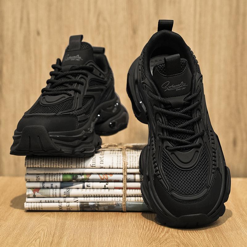 Men's shoes autumn youth sports light running platform casual dad shoes