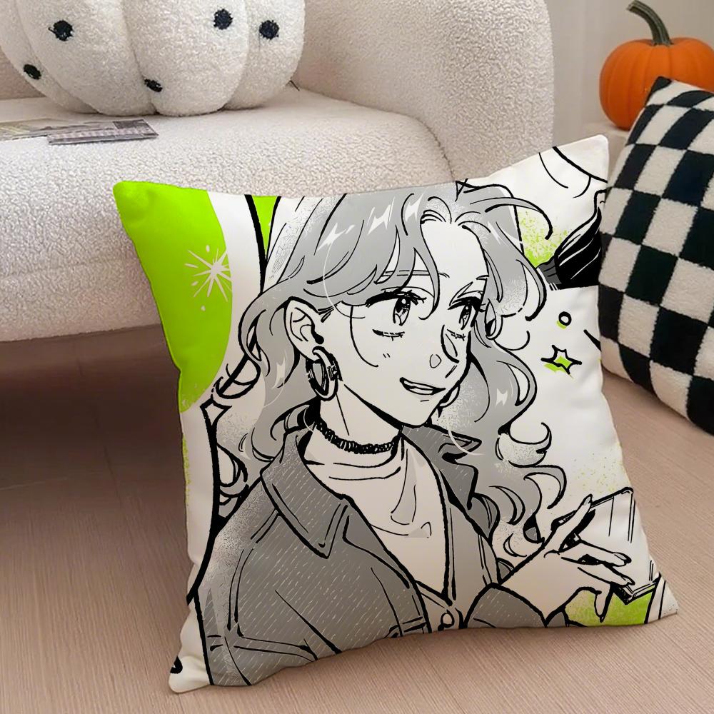 Anime AAya Oosawa Cushion Cover Throw Pillow Cover Hidden Button Durable Polyester Chair Cushion